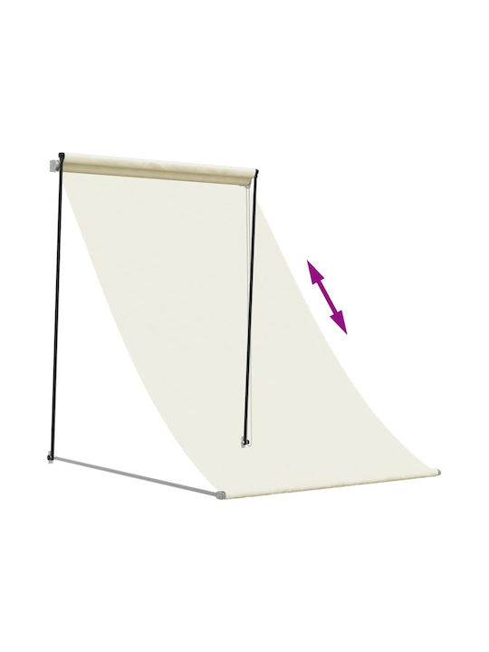 vidaXL Zelt Terrasse mit LEDs Beige 1.5x1.5m