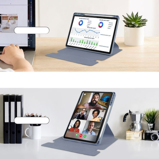 Flip Cover Mit Tastatur Englisch US Lila Für Lenovo Tab M11