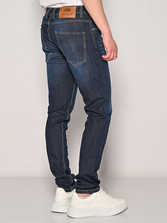 Herren Jeanshosen Elastische Slim Fit Blaue