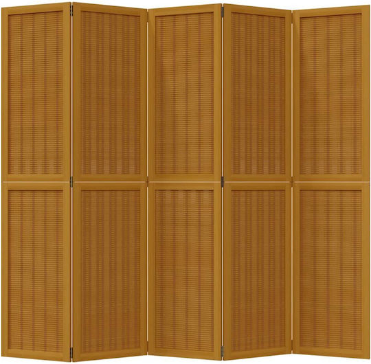 vidaXL Διακοσμητικό Παραβάν Ξύλινο με 5 Φύλλα 175x180cm