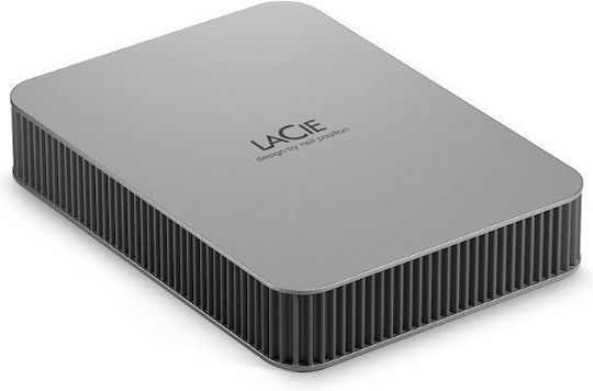 Lacie Mobile Drive v2 USB 3.2 External HDD 5TB 2.5" Moon Silver