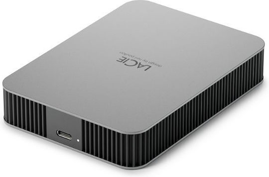 Lacie Mobile Drive v2 USB 3.2 External HDD 5TB 2.5" Moon Silver