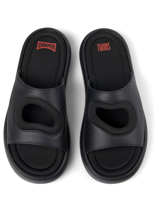 Camper Leder Herrensandalen in Schwarz Farbe