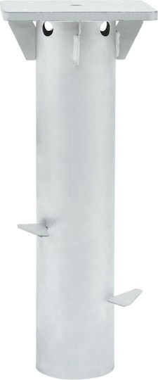 vidaXL Umbrella Stand made of Metal Silver 16x16x39.5cm