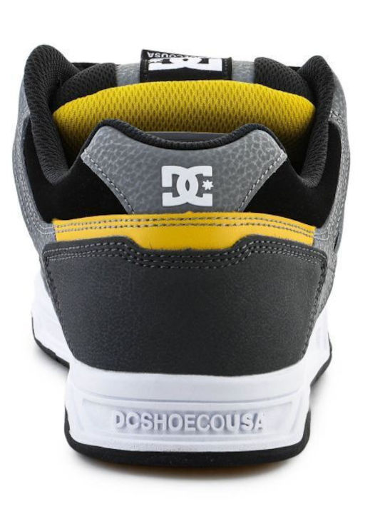 DC Herren Sneakers Black / Grey / Yellow