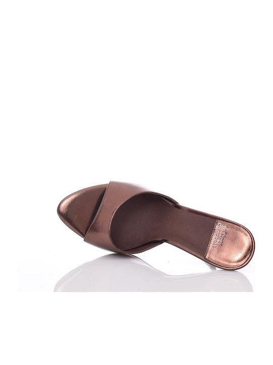 Мюли с Тънък Ток Bronze