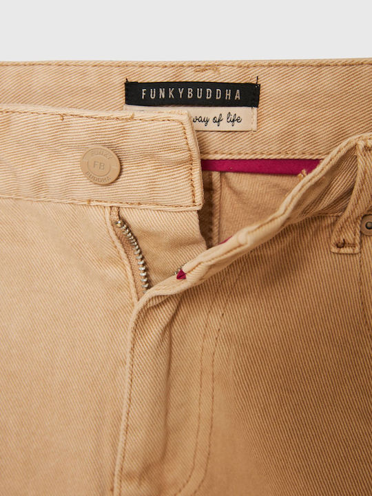 Damen Bermuda Jean Creme