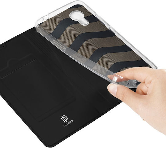Dux Ducis Skin Pro Книга Изкуствена кожа / Силикон Черен (Samsung Galaxy Xcover7)