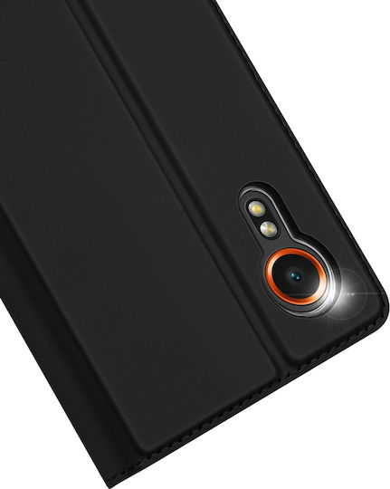 Dux Ducis Skin Pro Книга Изкуствена кожа / Силикон Черен (Samsung Galaxy Xcover7)