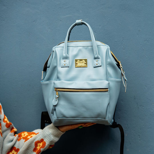 La Millou Wickeltasche Rucksack Hellblaue 35cm