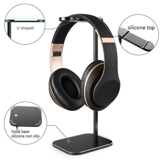 Edman Square Headphone Stand aluminiu negru