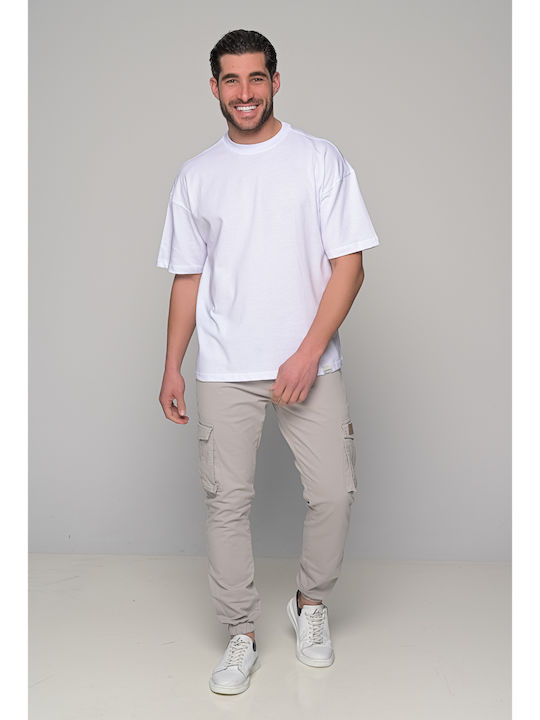 Roots Trousers Cargo Elastic in Loose Fit Gray