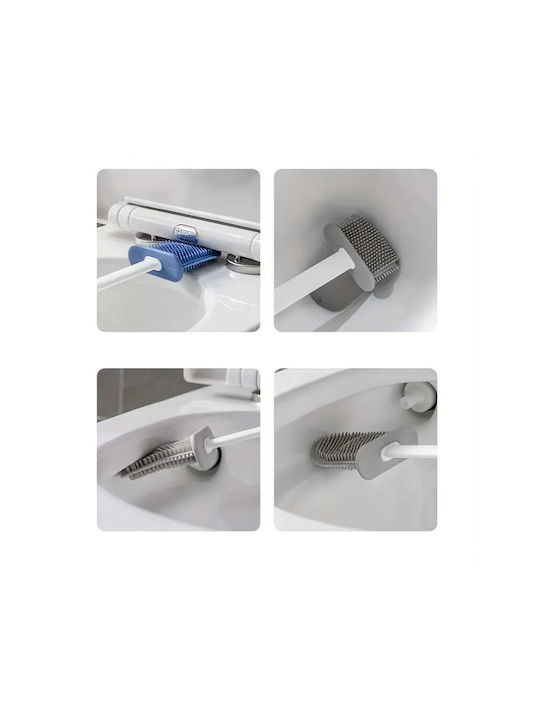 Τουαλέτας Kunststoff Badezimmer Toilettenbürste Gray