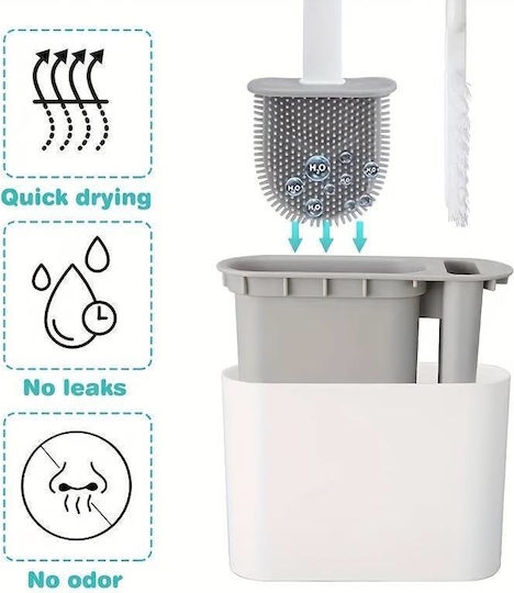 Τουαλέτας Plastic Coș de gunoi pentru baie Gri