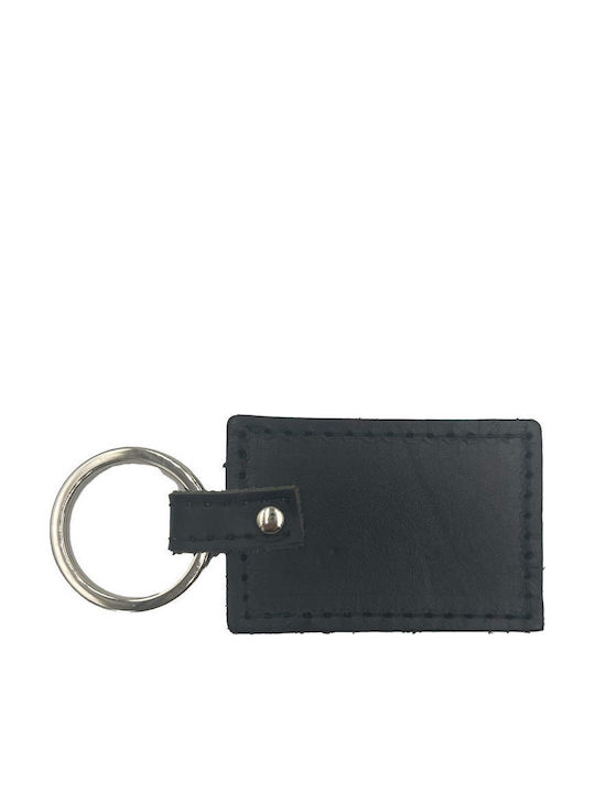 ByLeather Χειροποίητο Μπρελόκ Δερμάτινο Μαύρο