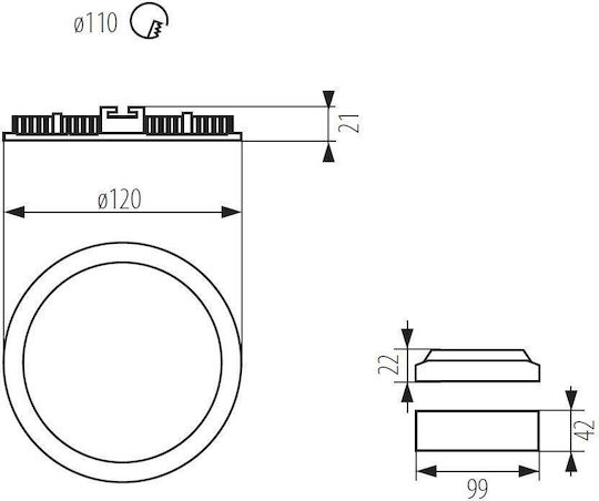 Kanlux LED Panel 6W Kanlux LED Panel 6W