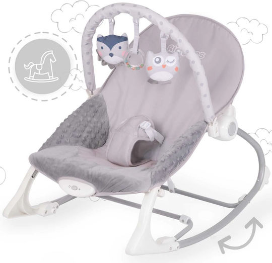 Ricokids Χειροκίνητο Relax Μωρού Γκρι για Παιδί έως 9kg