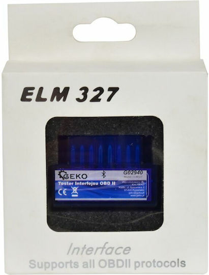 Geko Car Diagnostics ELM 327 Bluetooth Tool OBD 2 Compatible Android