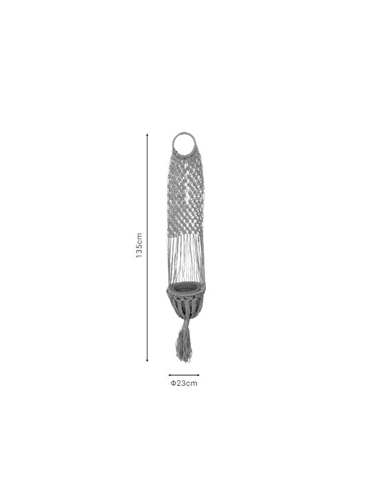 Pakketo Anerial Ghiveci Plastic Natural 23x23x135cm.