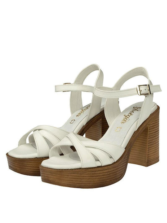 Women's Sandals Shoegar B204 White