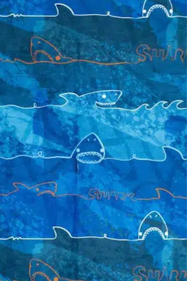 Παιδική Πετσέτα Θαλάσσης Tortue Sharks Μπλε