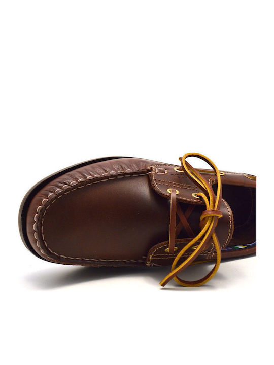 Δερμάτινα Ανδρικά Boat Shoes σε Ταμπά Χρώμα