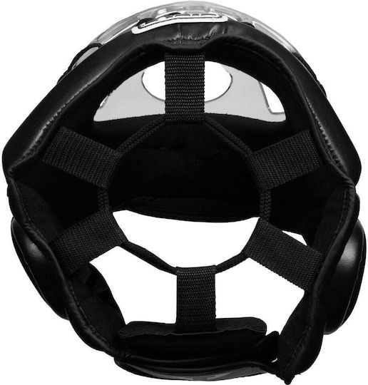 Title Boxing Adult Full Face Boxing Headgear Synthetic Leather Black