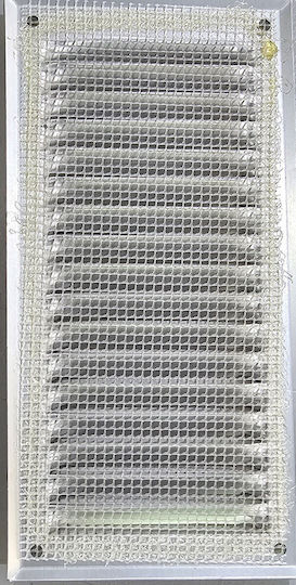 Nicoll Περσίδα Εξαερισμού 20x10cm Ορθογώνια με Σίτα