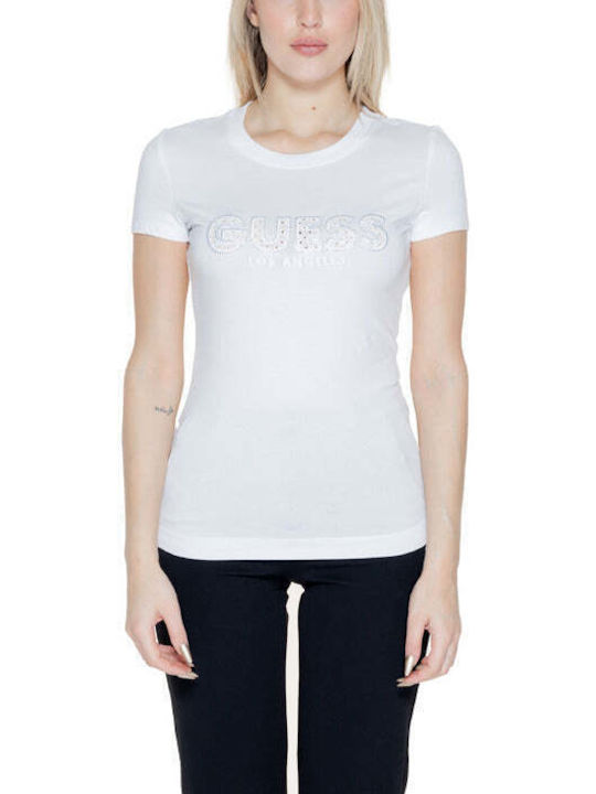 Guess Femeie Tricou Albastru deschis