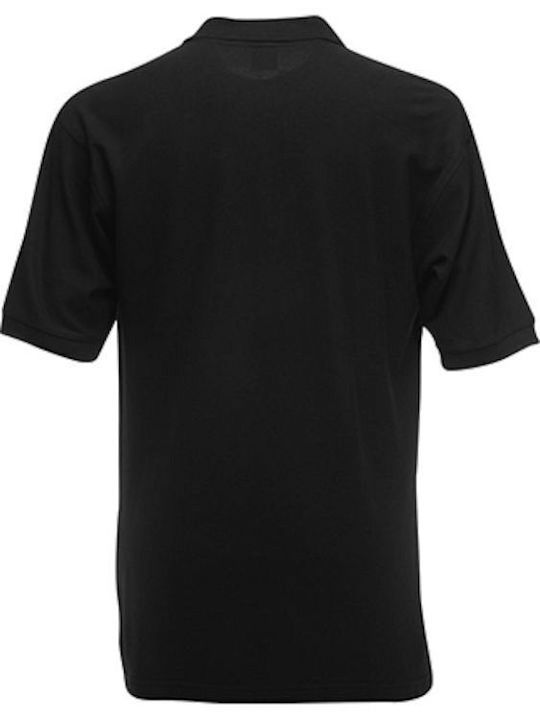 Fruit of the Loom Men's Short Sleeve Promotional Blouse Black