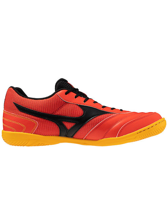 Mizuno Morelia Sala Club Low Football Shoes IN Hall Red