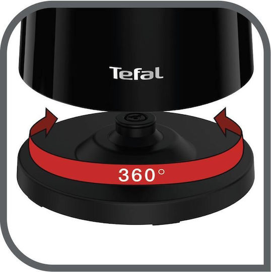Tefal Smart & Light Βραστήρας 1lt 1800W Μαύρος