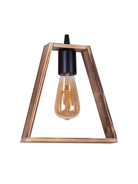 Pakketo Pendant Light Single-Light for Socket E27 Brown