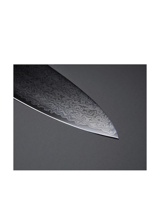 Senzo Suncraft Twisted Octagon Messer Filet aus Damaststahl 21cm