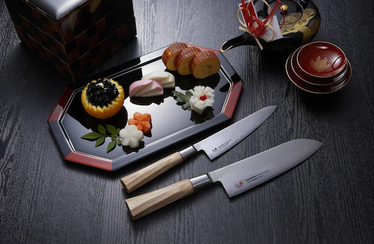 Senzo Suncraft Twisted Octagon Knife Fillet from Damascus Steel 21cm