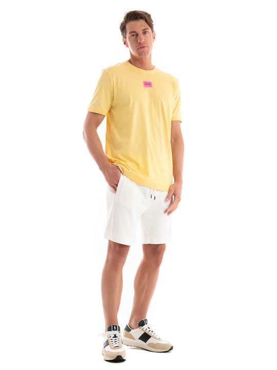 Hugo Boss Ανδρικό T-shirt Κοντομάνικο Yellow