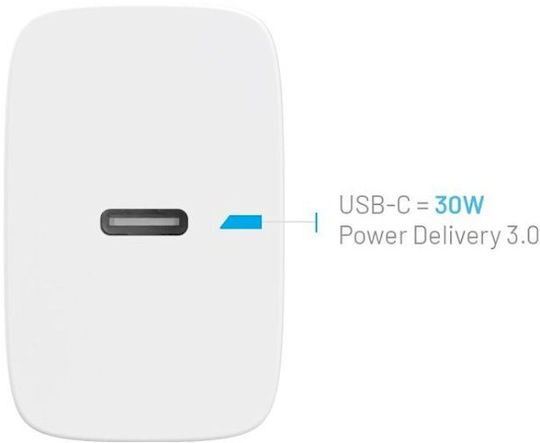 Fixed Ladegerät ohne Kabel 30W Stromlieferung Weißs (Fixed)