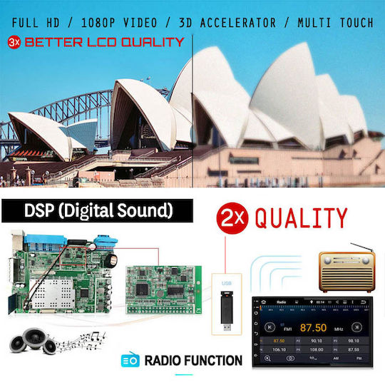 Kirosiwa Ηχοσύστημα Αυτοκινήτου για Chevrolet Epica 2006-2012 (Bluetooth/USB/AUX/WiFi/GPS/Apple-Carplay/Android-Auto) με Οθόνη Αφής 10"