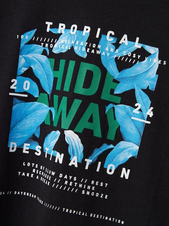 Kinder-T-Shirt Schwarz
