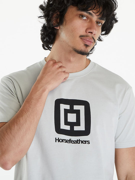 Horsefeathers T-shirt Bărbătesc cu Mânecă Scurtă Cement