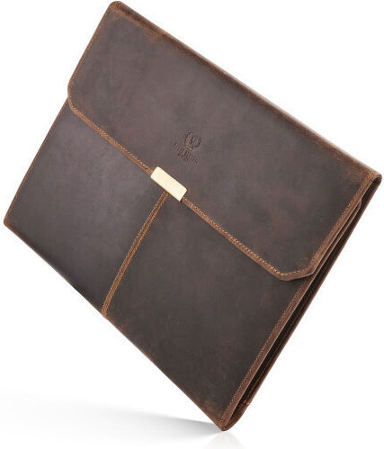 Leather Brown Bivouac A4 Organizer Paolo Peruzzi T-43-hbr