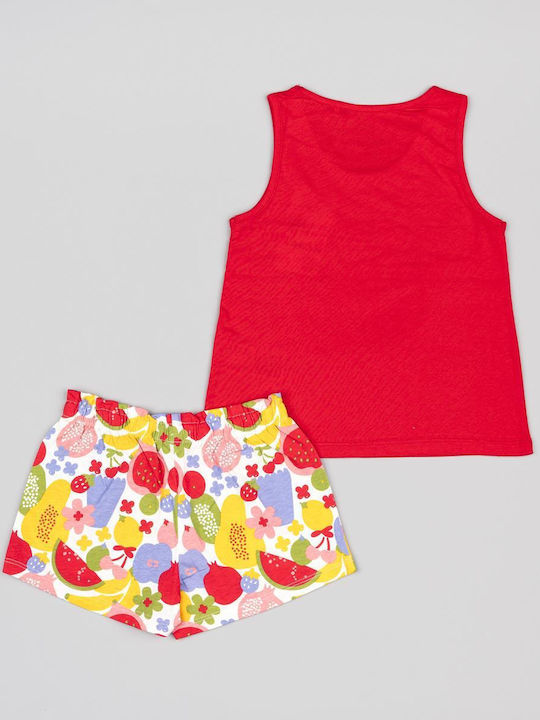 Losan Kinder Set mit Shorts Sommer 2Stück Red