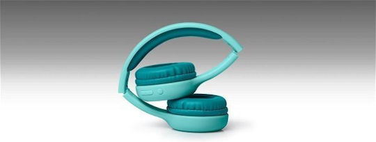 Muse M-215 Kabellos / Kabelgebunden Kinder Am Ohr Kopfhörer mit Radio mit 13 Stunden Betriebszeit und Quick Charge Blau