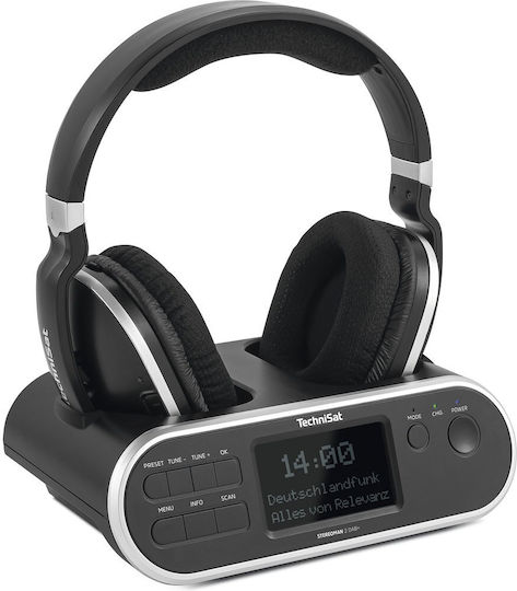 Technisat Stereoman 2 DAB+ Fără fir / Cu fir Over Ear Căști cu Radio cu 8 ore de Funcționare Negre