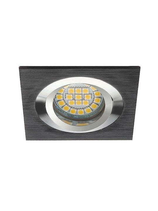 Kanlux Square Metallic Frame for Spot GX5.3 Black 9x9cm. 1pcs