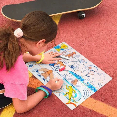 Super Petit Painting Silicone placemat for Children 3+ years Years