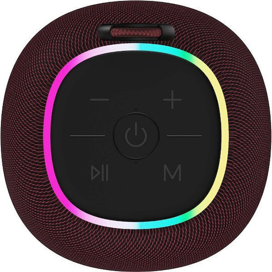 Canyon BSP-8 Ηχείο Bluetooth 10W με Διάρκεια Μπαταρίας έως 3 ώρες Κόκκινο