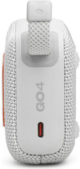JBL Go 4 Waterproof Bluetooth Speaker 4.2W with Battery Life up to 7 hours White