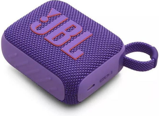 JBL Go 4 Waterproof Bluetooth Speaker 4.2W with Battery Life up to 7 hours Purple