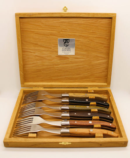 Claude Dozorme Inox Table Fork Set Silver 6pcs